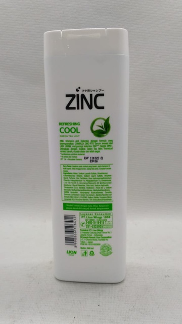 Zinc Shampoo Refreshing Cool Botol 340 ml