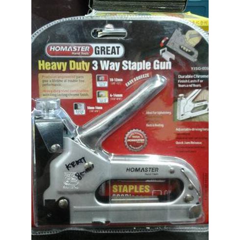 

Pksub342-- Staple Gun 3 Way Homaster Heavy Duty / Staples Tembak 8687S