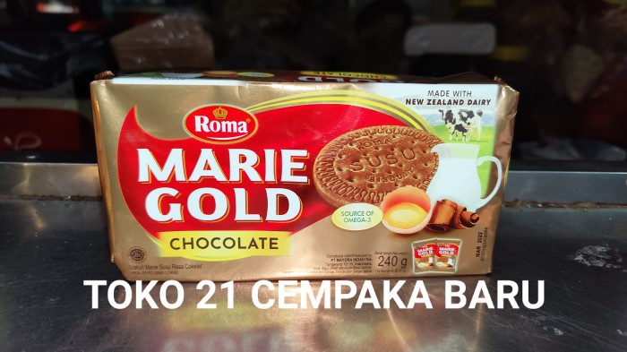 

Roma Marie Gold Rasa Chocolate 240 gram | Biskuit Roma Coklat 240g