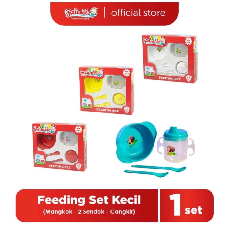 Feeding Set Reliable Fd-5002 Fd-5003 Feeding Set Kecil Reliable Tempat Makan dan Minum Tempat Makan 