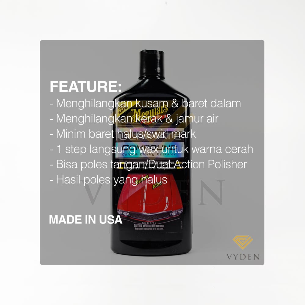 MURAH MEGUIARS Ultimate Compound 50ml ECER Kompon Kasar Hapus Baret Dalam Kerak Air