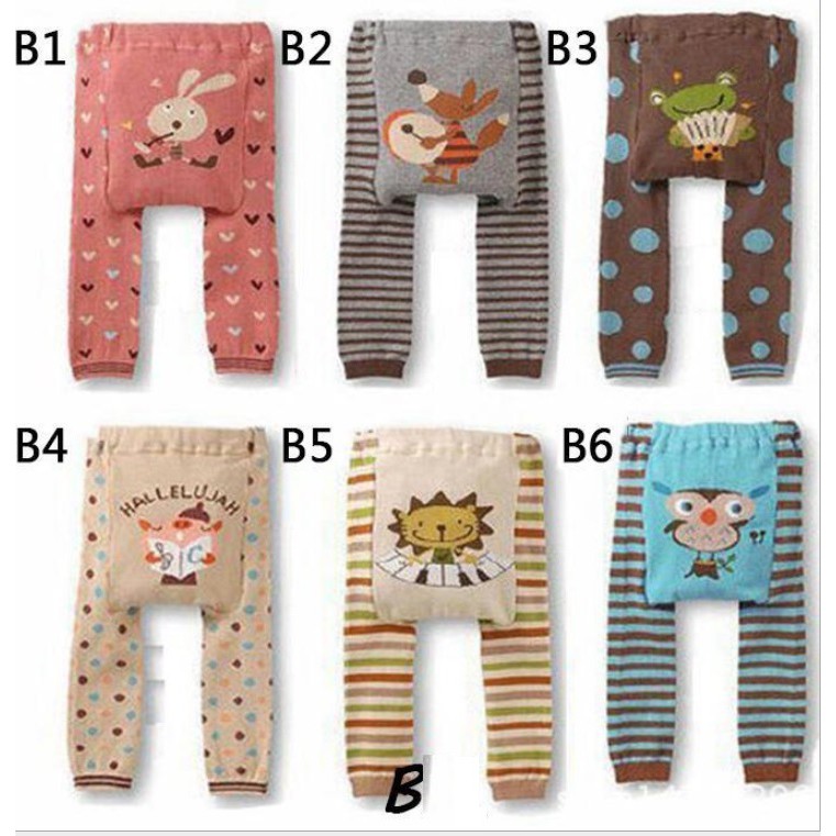 Legging bayi anak import motif cartoon banyak motif