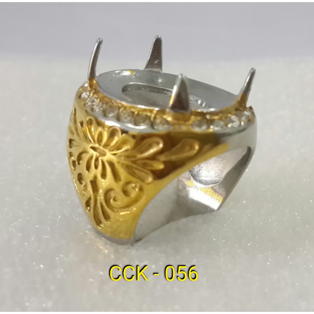 Ring Cincin Titanium Import ikat batu akik per codi DICS 50% cck-056