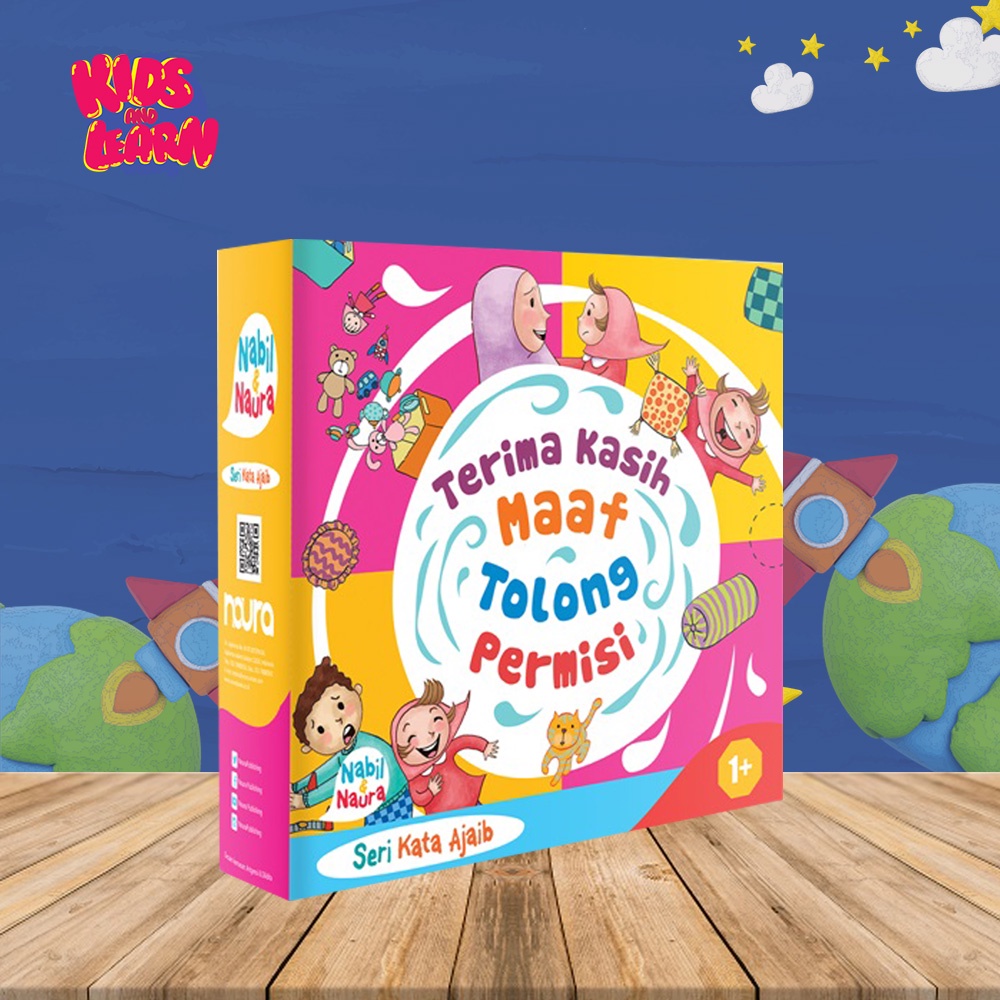 Buku Dongeng Cerita Anak Paket Nabil Naura Seri Kata Ajaib Anak Tk Paud Boardbook