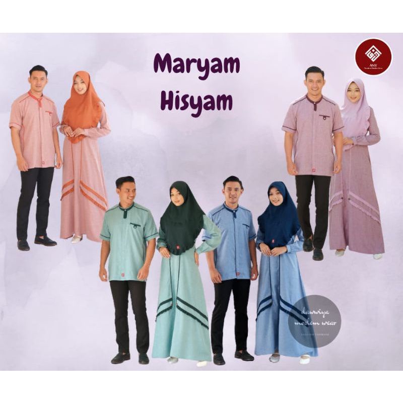 SETELAN MUSLIM KOKO DAN GAMIS HISYAM MARYAM BY ANV DEWASA ORI TERBARU