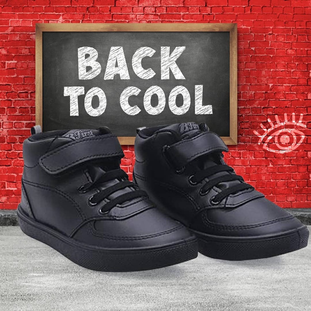 BATA B-FIRST - VAMPER VELCRO HI-TOP "Anti Bacterial" Sepatu Sneakers Sekolah Anak