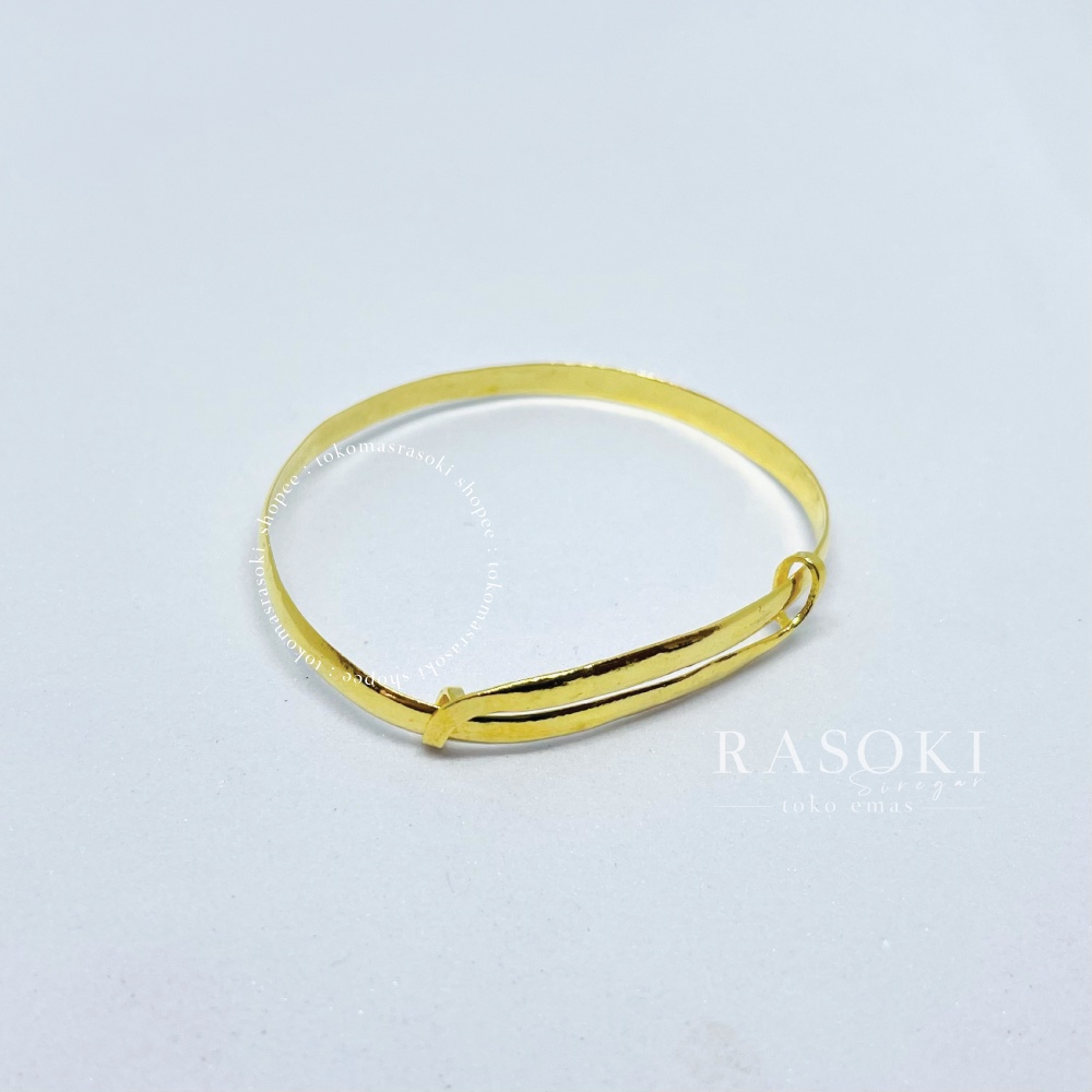 GELANG BABY 5GR EMAS 24K KADAR 99,9% EMAS LM GELANG ANAK BAYI | TOKOMASRASOKI