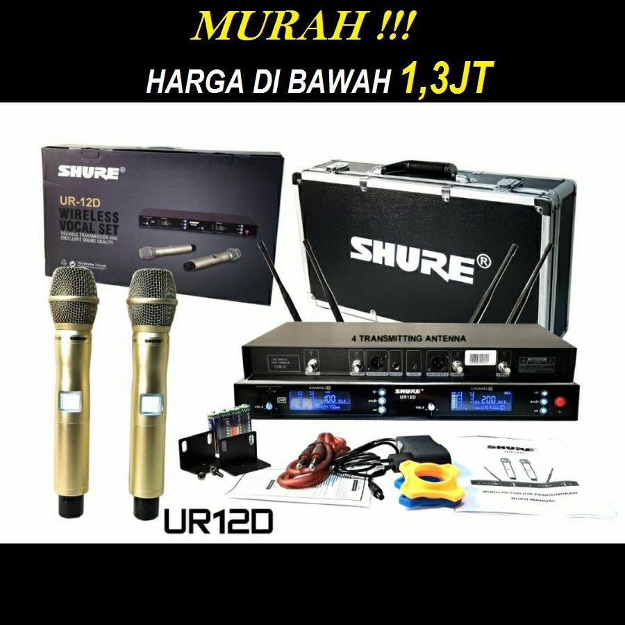 Mic wireless Shure UR 12D