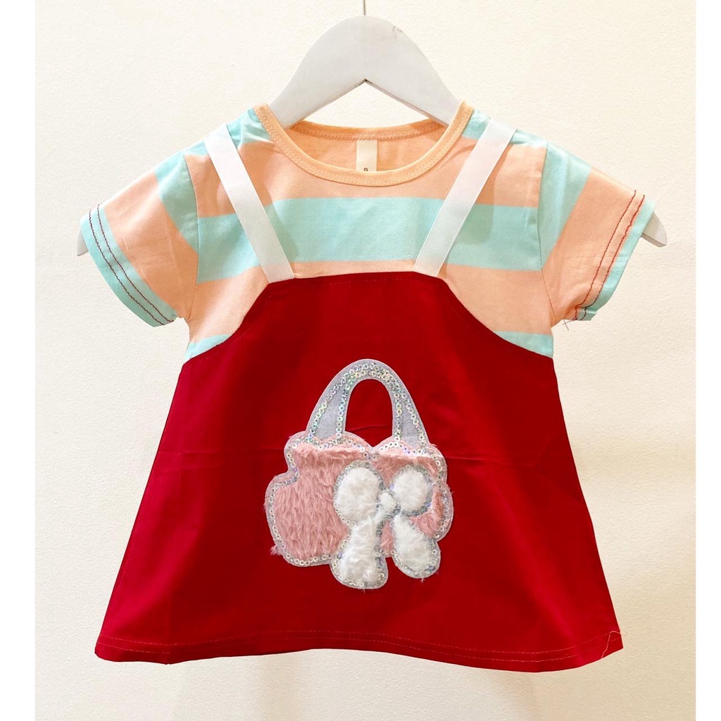 Heart Rib Knit Jumper / BLINK BAG anak bayi terlucu murah Piyama Lembut Pergi Lucu Fashion Anak Bayi Perempuan Cewek Terlaris