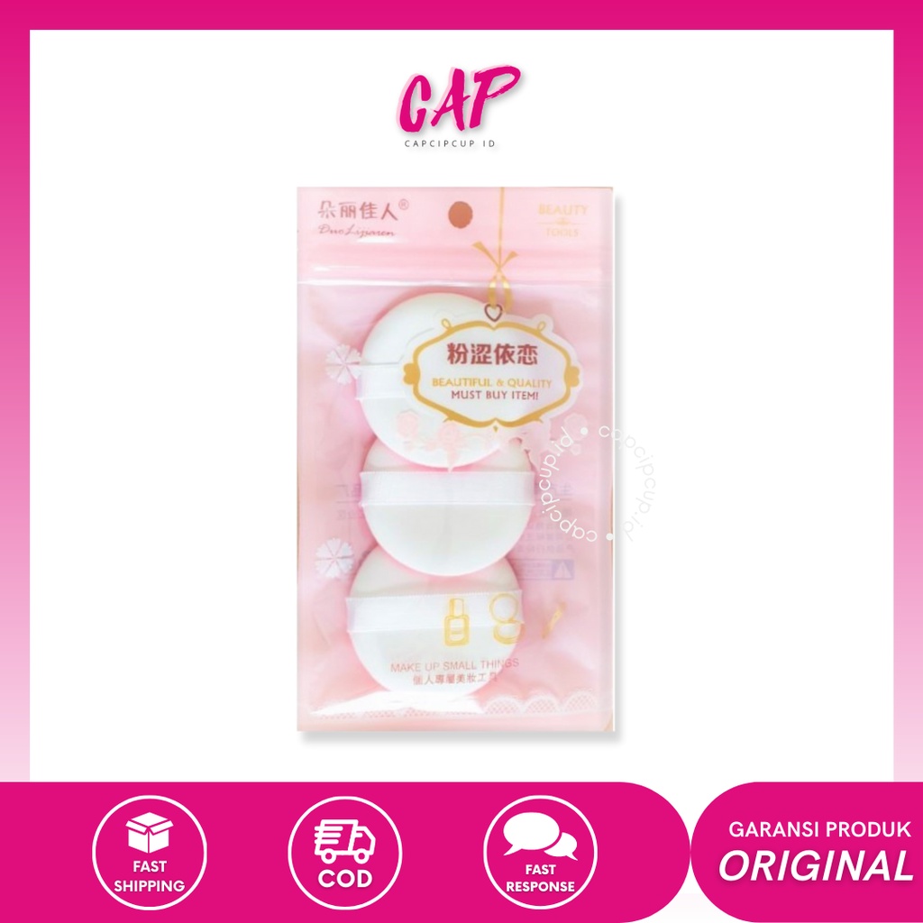 CAP - Spons Cushion / Spons Air Puff Cushion / Refill Spons Bedak / Sponge Bedak Tabur