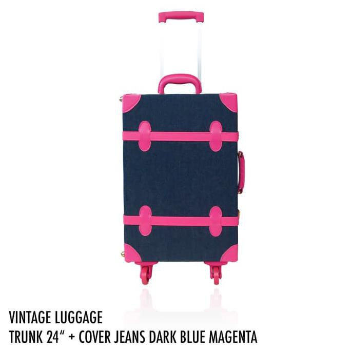 dark blue luggage