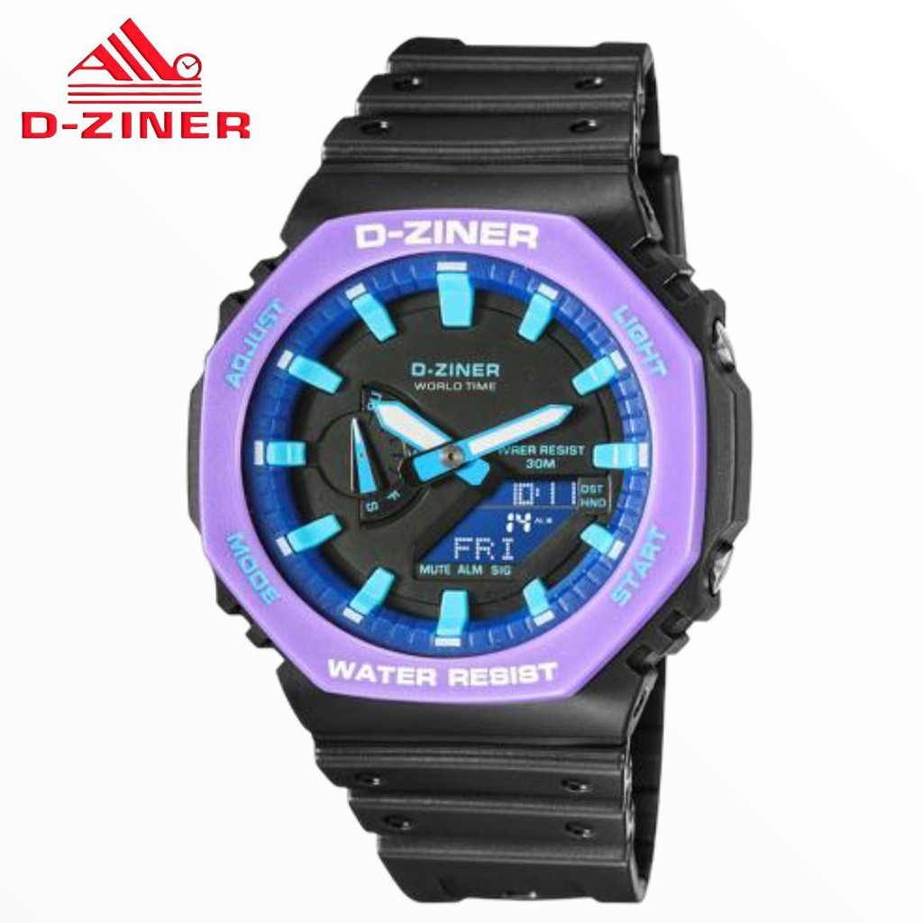 D-Ziner 8287 RUBBER  ORIGINAL || JAM TANGAN DZINER ORIGINAL