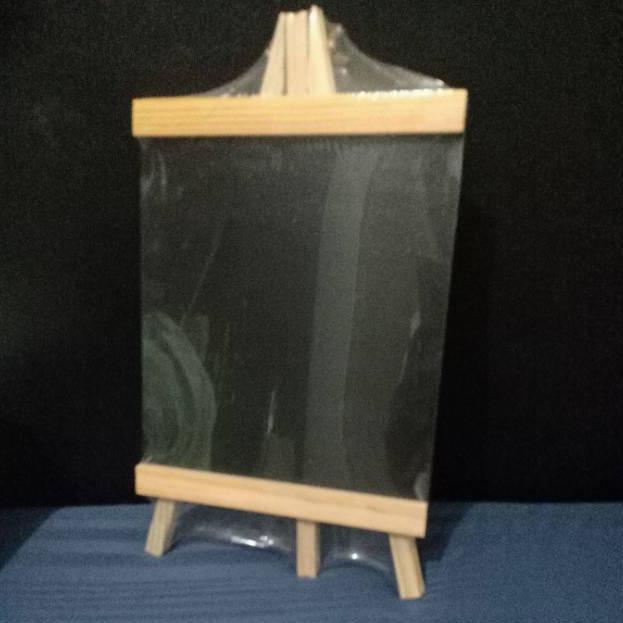 

[PROMO TFY99] Papan Tulis Hitam Mini Blackboard Papan Gambar Anak Papan Tulis Kayu Standing Tripod Wood Easel Papan Daftar Menu Chalkboard Best