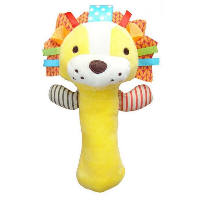 Rattle Stick SKK Baby Squeeze Me Mainan Kerincingan Bayi Boneka Hewan - Lion PROMOCode 3947