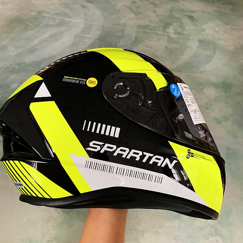 Spartan Helm Sepeda Full Face Helm Sepeda Motor Full Face Helm Sepeda Motor DOT ECE Safety Certificate