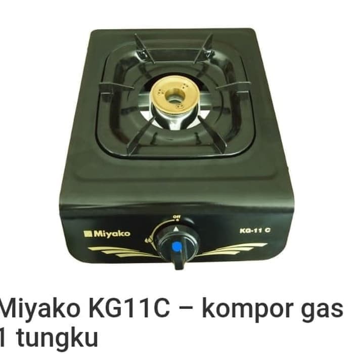 MIYAKO kompor gas 1 tungku MIYAKO KG-11C / KG11C / KG 11 C