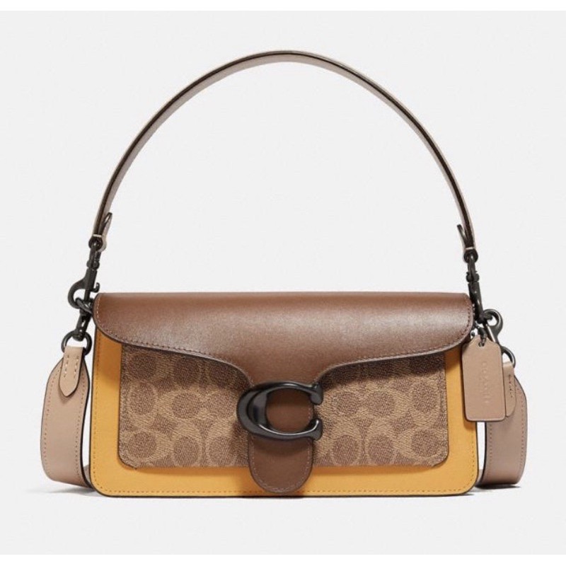 COACH TABBY SHOULDER BAG 26 IN COLORBLOCK SIGNATURE