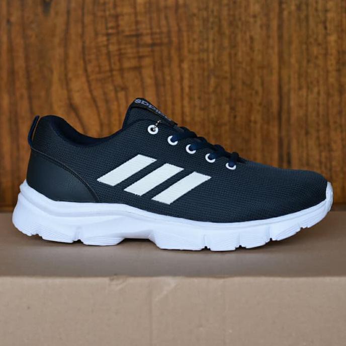Sepatu Adidas Neo Running Men Sport Casual Sneakers Pria Biru Navy