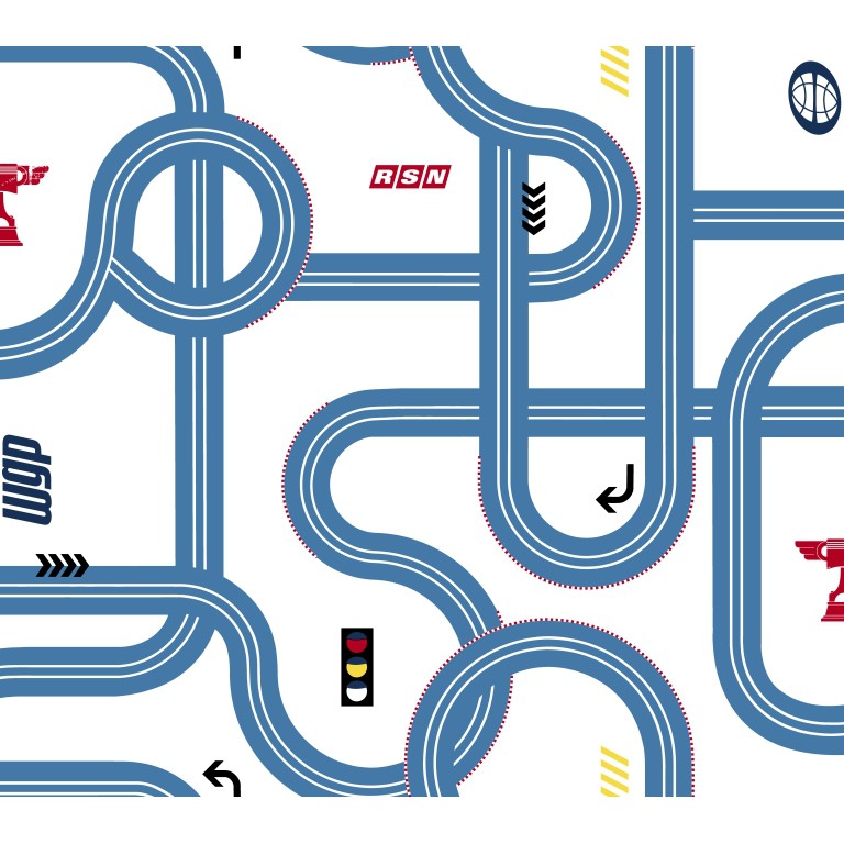 Disney Wallpaper Road Blue . DS7661