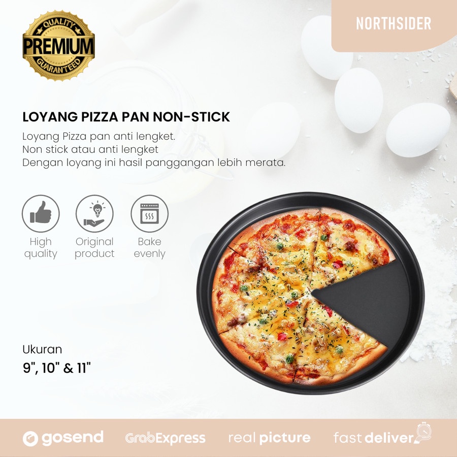 LOYANG PIZZA PAN NON-STICK anti lengket | BAKING - KUE