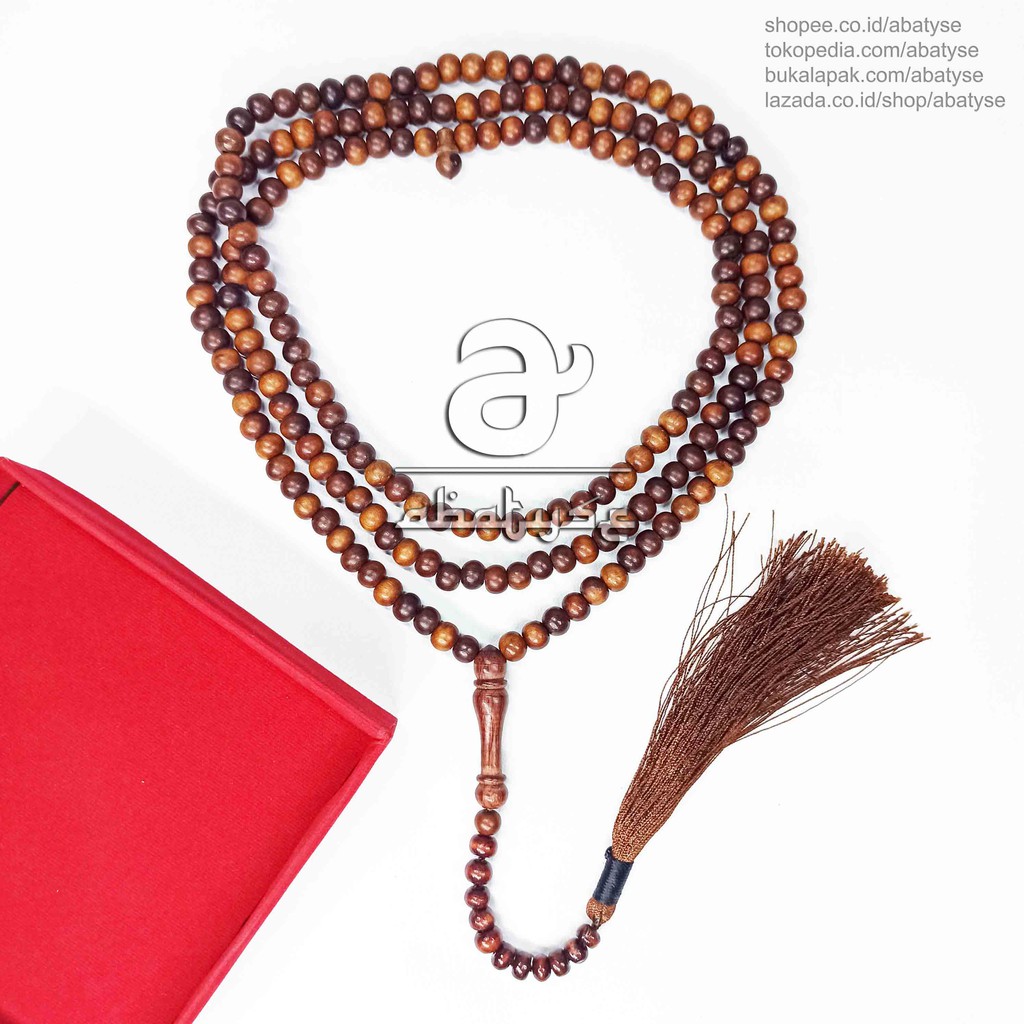 Tasbeh Tasbih Stigi Laut 200 Butir - Tasbih Kayu 200 Butir Stigi Laut - Tasbih 200 Butir Stigi Laut