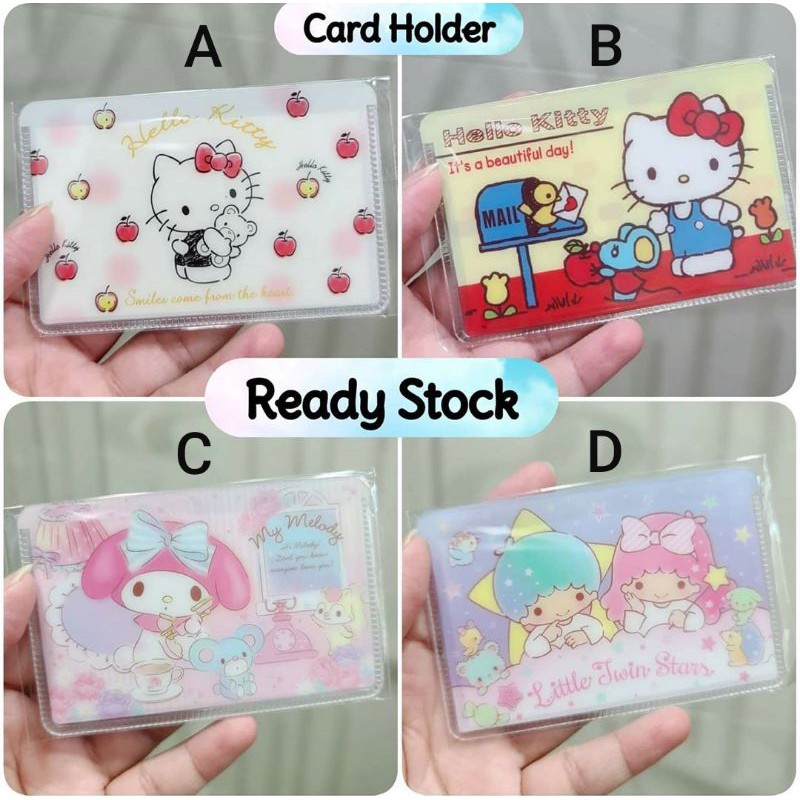 Tempat Kartu/Card Holder Sanrio HelloKitty Melody Twin Stars Hummingmint Maroon Cream Keroppi Kuromi