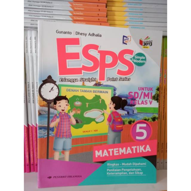 Esps Matematika 5 Sd Kelas V Erlangga K13n Shopee Indonesia