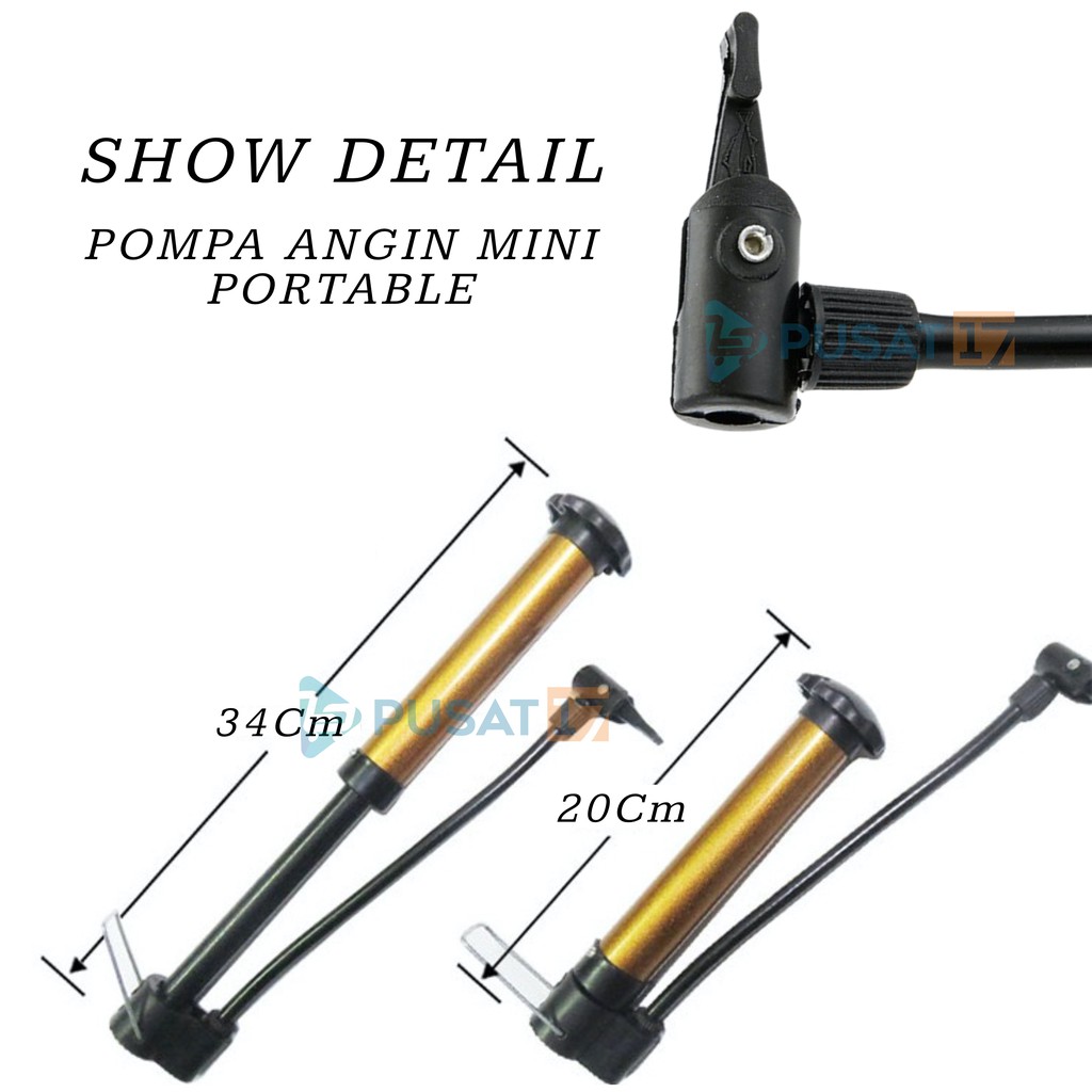 POMPA ANGIN SEPEDA MINI PORTABLE / POMPA BAN SEPEDA / POMPA BOLA POMPA MULTIFUNGSI SERBAGUNA