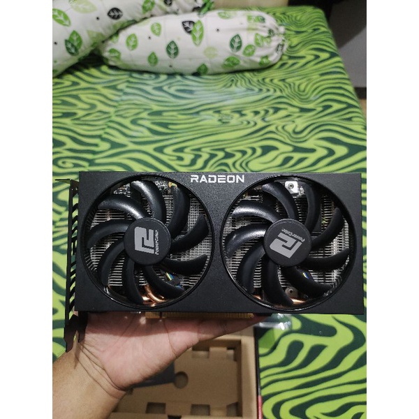 Vga gpu PowerColor amd RX 6600 XT Fighter ex mining no kardus