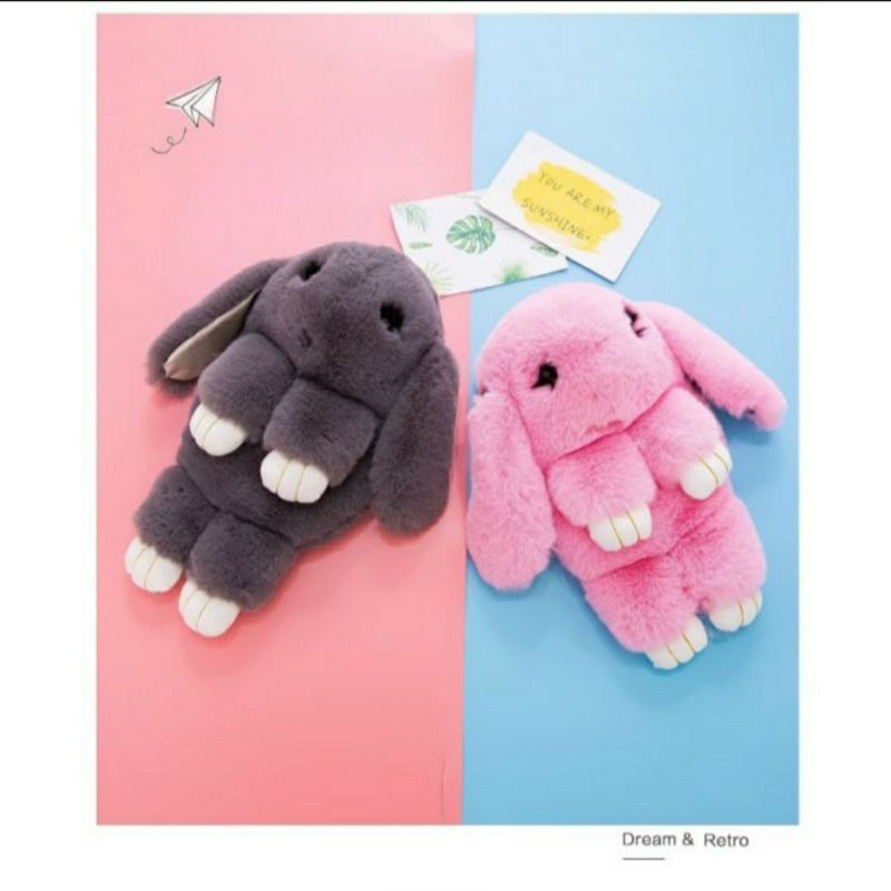 ❤❤ Tas Selempang Wanita Bulu Boneka Sleeping Rabbit KELINCI BOBO Imut Lucu Gemoy Lembut Halus Import Fashion Korea ❤❤