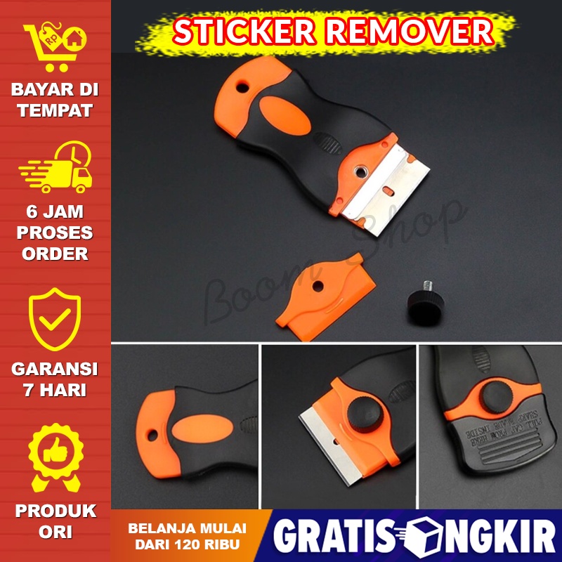 

BISA COD - Pisau Cutter Stiker Remover Pengupas Stiker Serbaguna Scraper Knife for Car Sticker