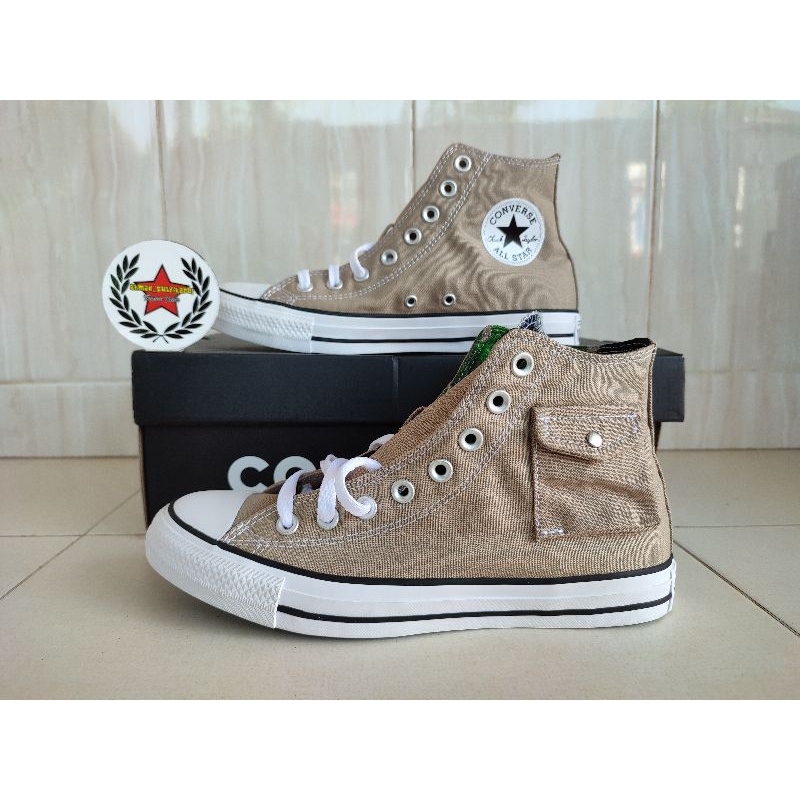 Sepatu Converse CTAS High Pocket Cargo Khaki Original