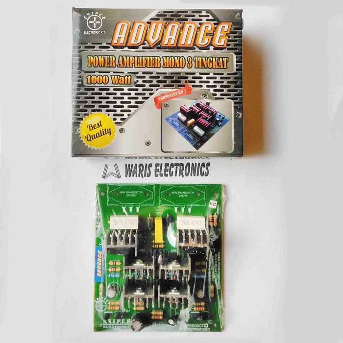 kit driver power ampli amplifier mono 3 tingkat 1000Watt