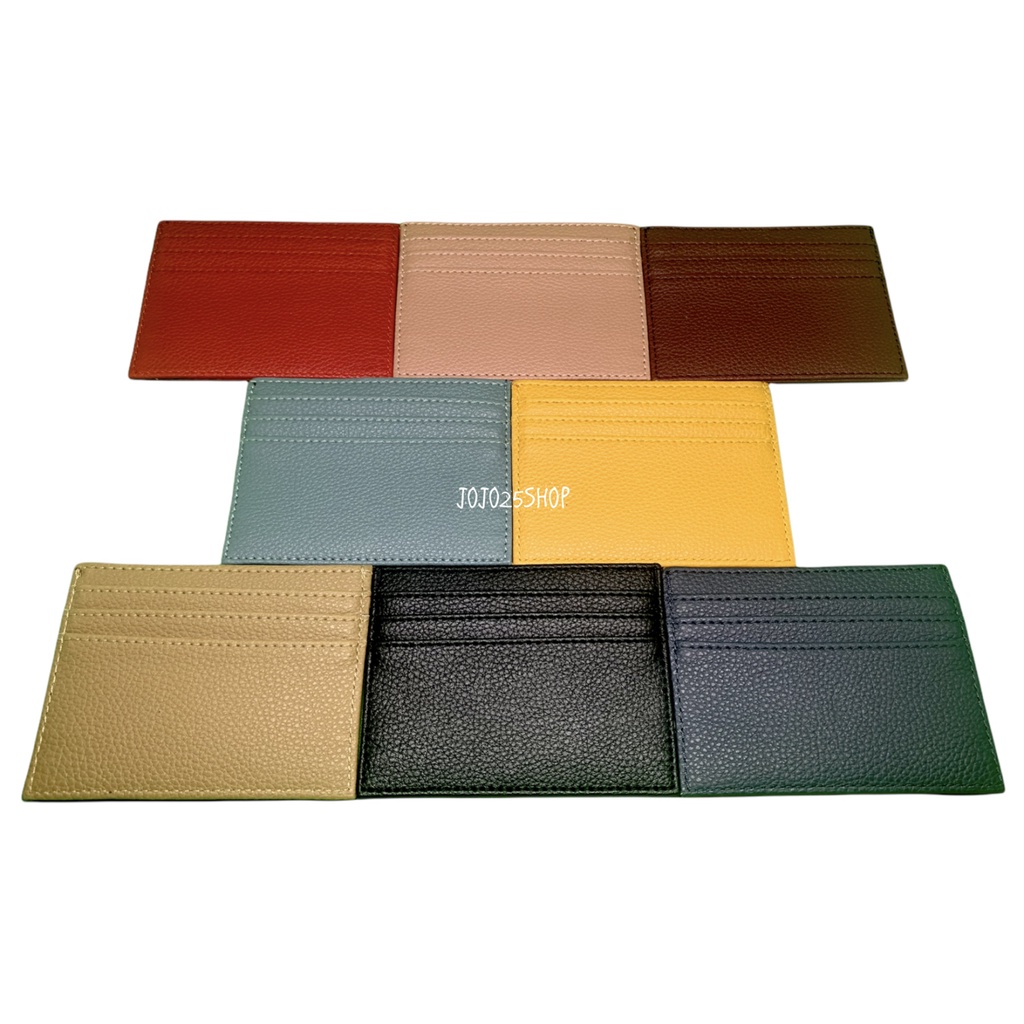 DOMPET KARTU / CARD HOLDER POLOS KULIT SINTETIS PRIA WANITA STT 57