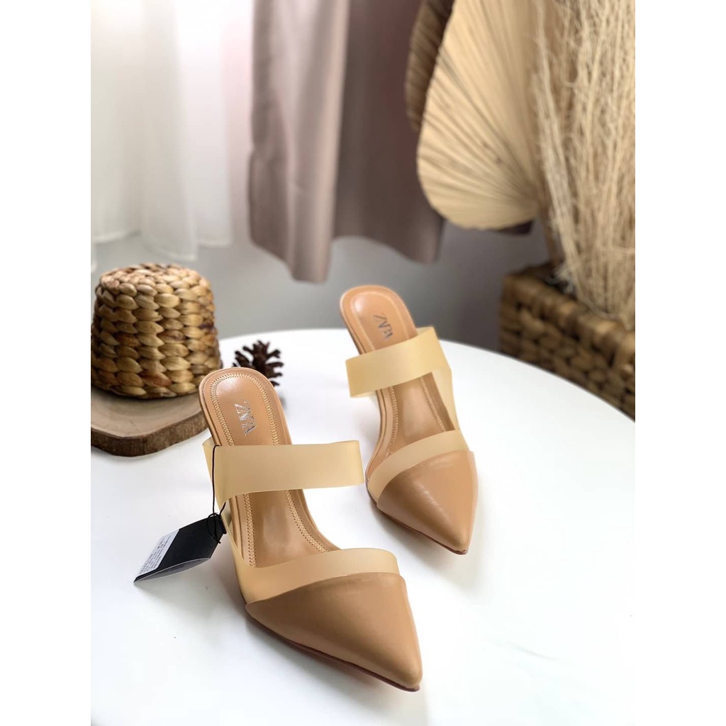 SEPATU WANITA ZS388 VYNIL MULES PREMIUM IMPORT