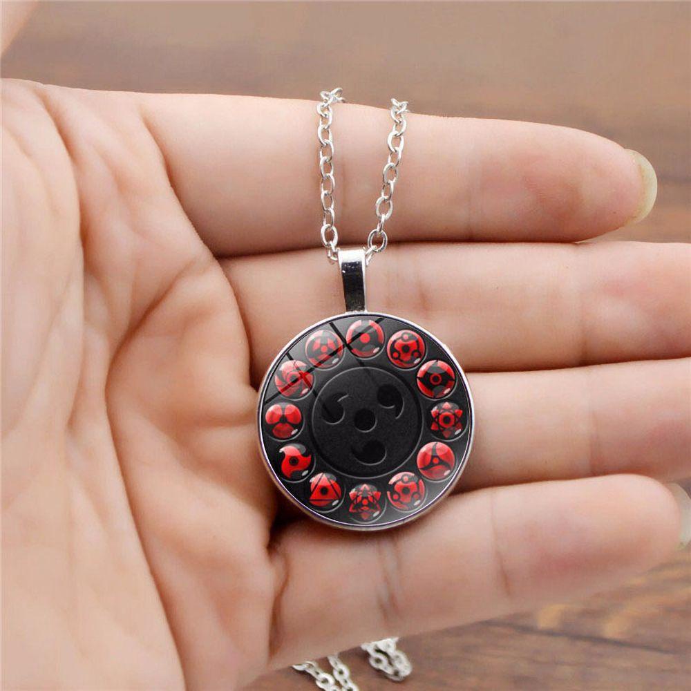 Preva Sharingan Liontin Hadiah Untuk Wanita Pria Hadiah Kreatif Kartun Chocker Cosplay