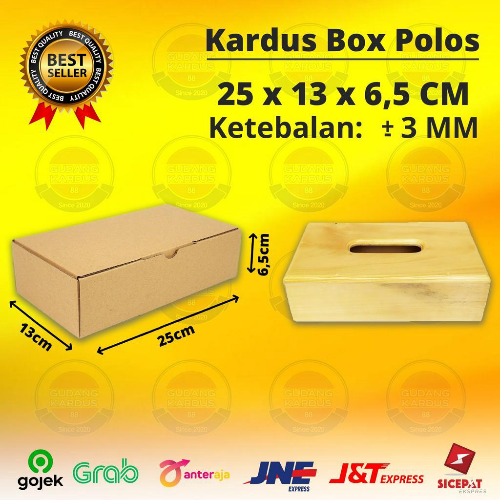 

Kardus Box Die Cut 25x13x6,5 CM Kotak Dus Kue Makanan Polos
