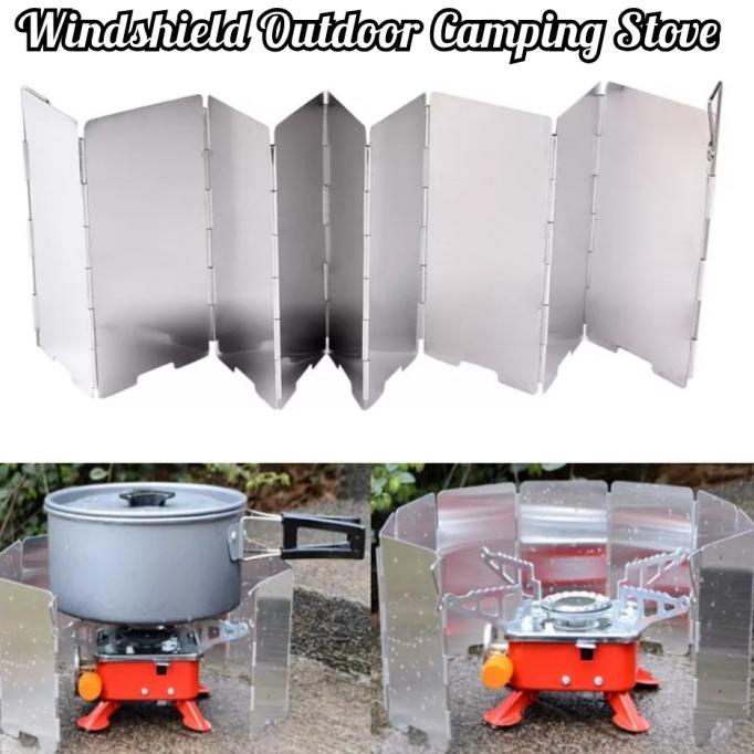 

Plat Papan Penghalang Pelindung Angin Kompor Kemping Camping Stove