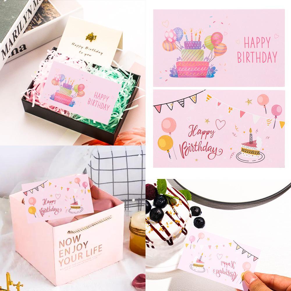 Solighter 30pcs Happy birthday Card Decoration Kartu Undangan Pesta Paket Kado