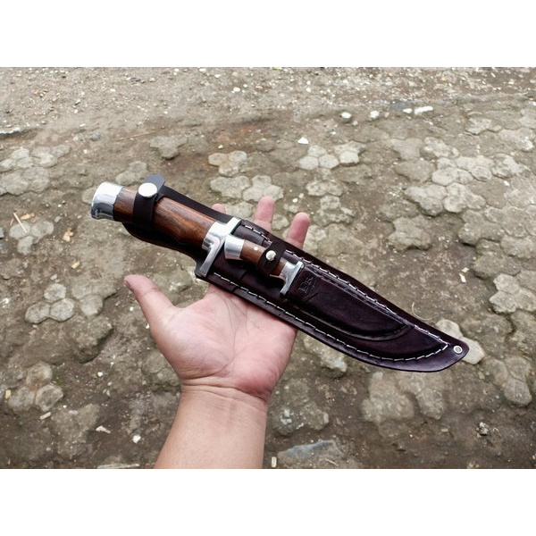 Pengrajin Bilah Cibatu PISAU BOWIE CUSTOM SURVIVAL OUTDOOR TIPE 22 MURAH