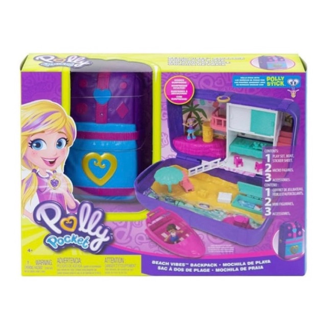 polly pocket beach vibes backpack
