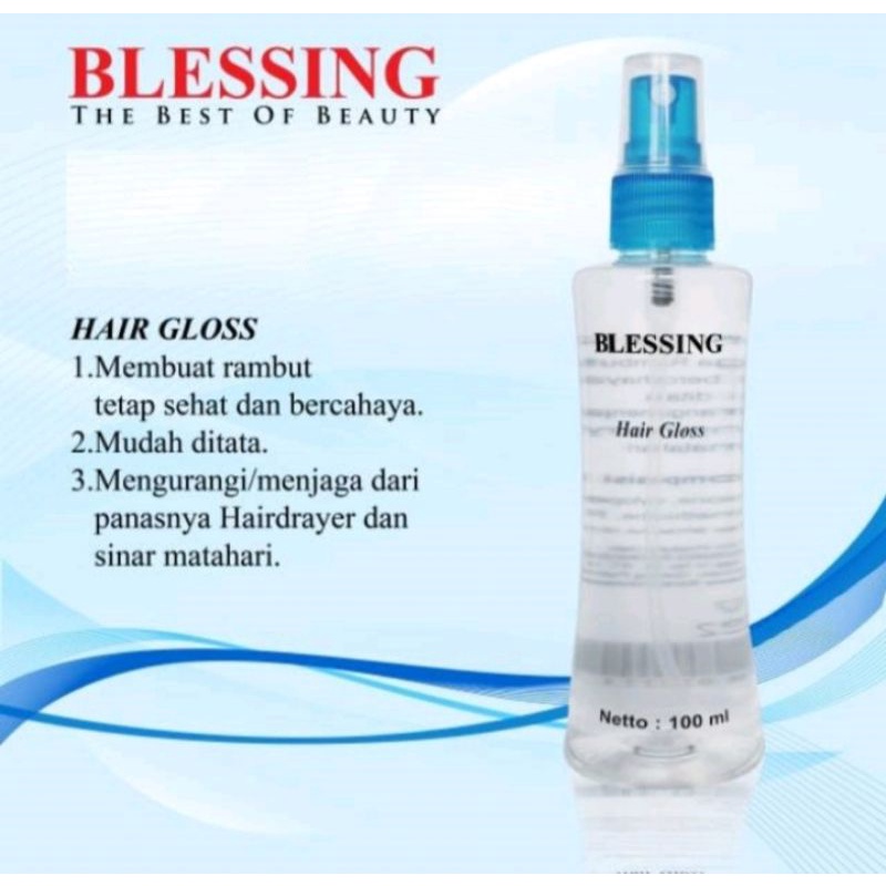 Blessing Hair Gloss Serum 100ml - vitamin rambut blessing / vitamin rambut / hair gloss / hair gloss