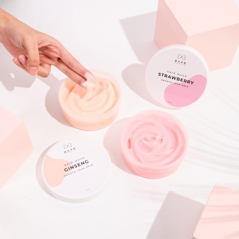 Hair Mask Strawberry BPOM by exxe braute