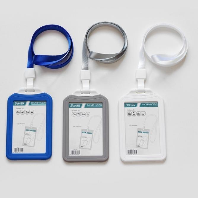 

[PRODUK VABBY] [Zada] Bantex Dual Side ID Card Holder Lanyard Portrait #8881 BQT