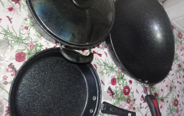 Gm Bear Panci Teflon Set 3 Pcs 1382-panci Teflon Set