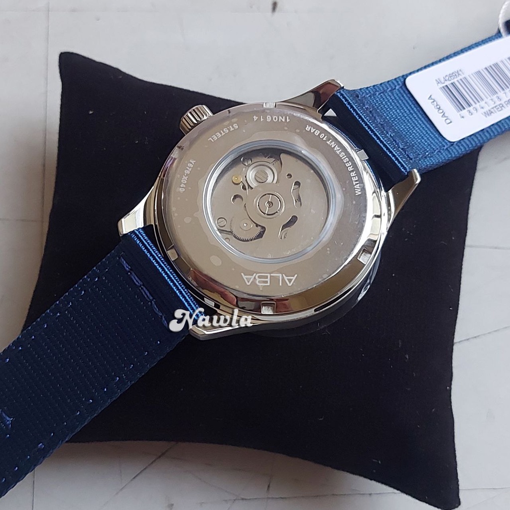 Alba Automatic AL4269X1 Blue Army - Jam Tangan Pria AL4269