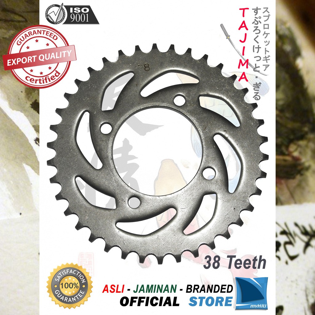 Gigi Tarik 28T~ 38T YAMAHA Jupiter Z1 / Z One / Z New Gir Belakang - Rear Sprocket Gear TAJIMA-428 - 33T