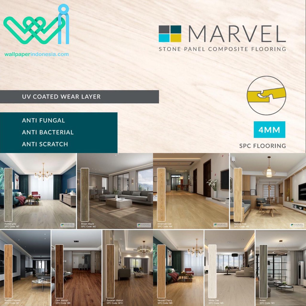 Lantai SPC Vinyl Klik - MARVEL - Click System Flooring