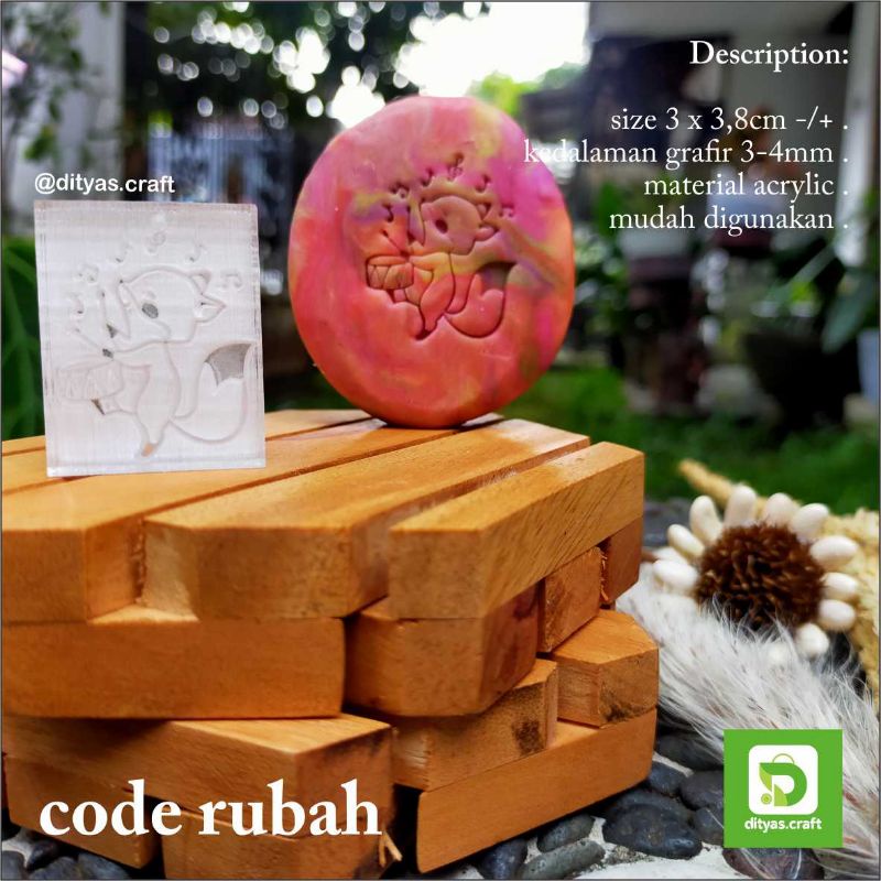 

soap stamp / stempel sabun / code rubah