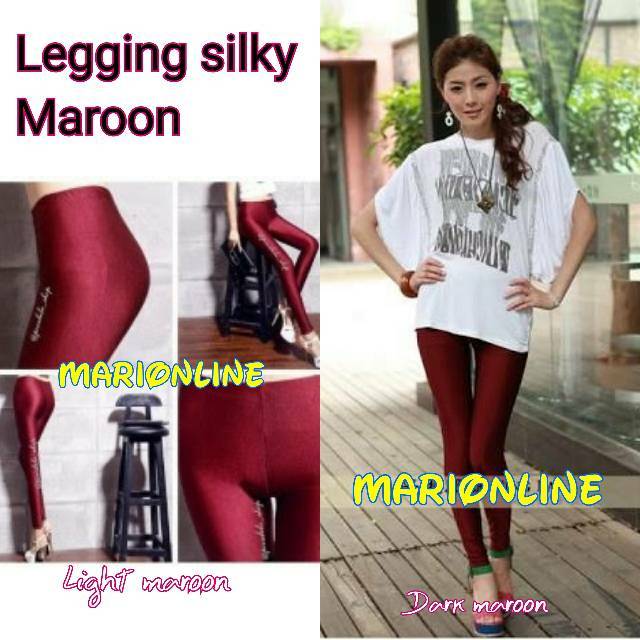 Legging lycra maroon